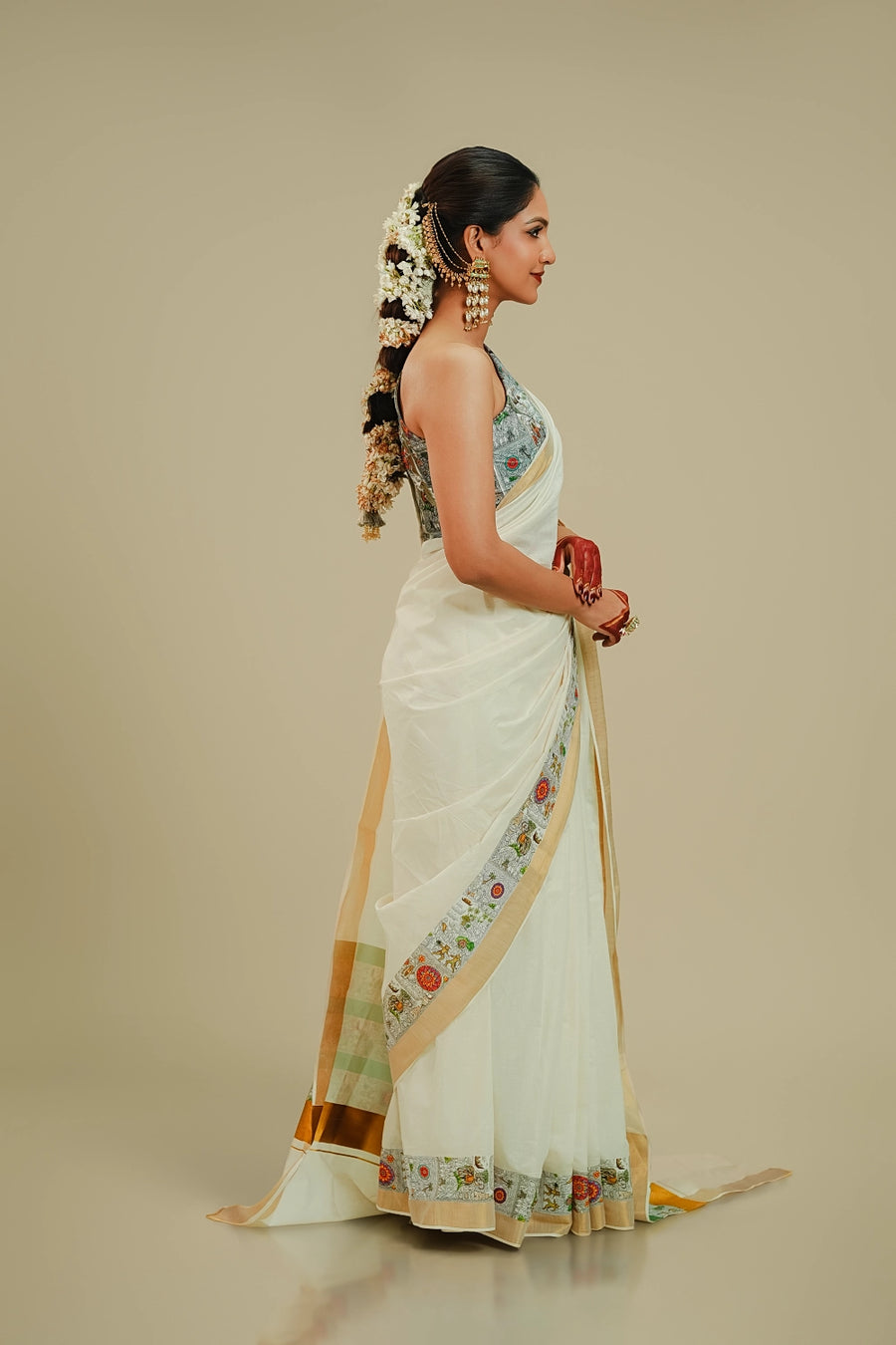 Onam Sketchbook Saree (Limited Edition - 99 pieces)