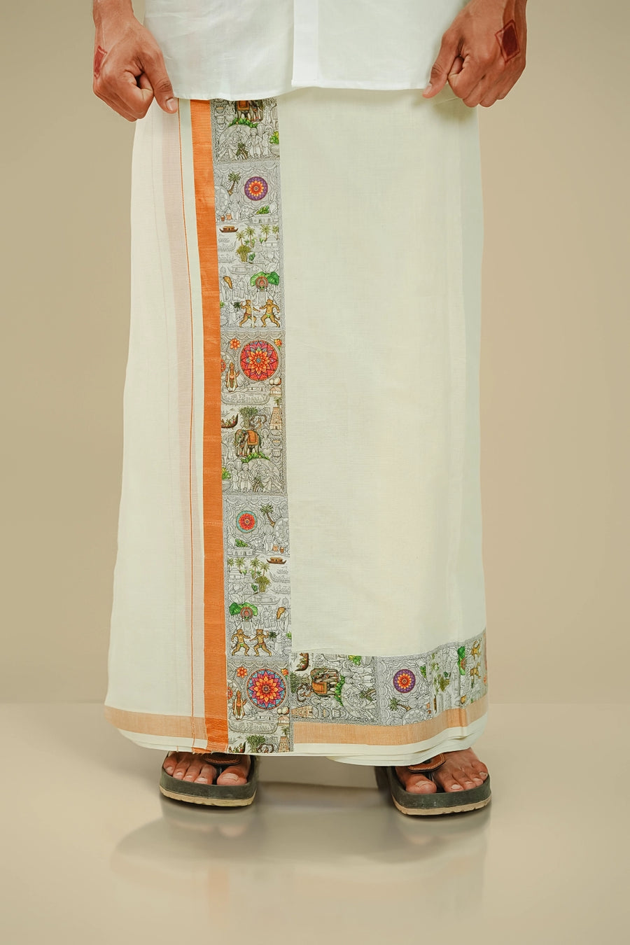 Onam Sketchbook Mundu (Limited Edition - 99 pieces)